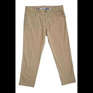Men's 40x32 Tommy Bahama Stylish Khaki Chino Pants Flat Front EXCELLENT